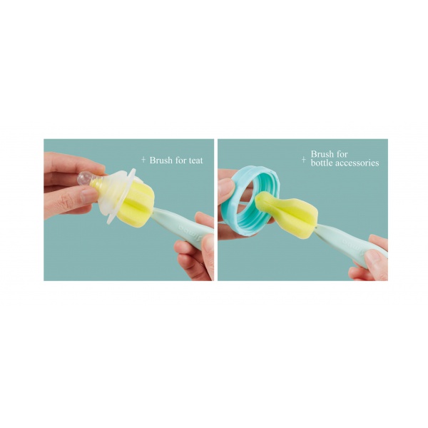 Simba Sponge Nipple Brush With Easy Hanging Hook (Turquoise)