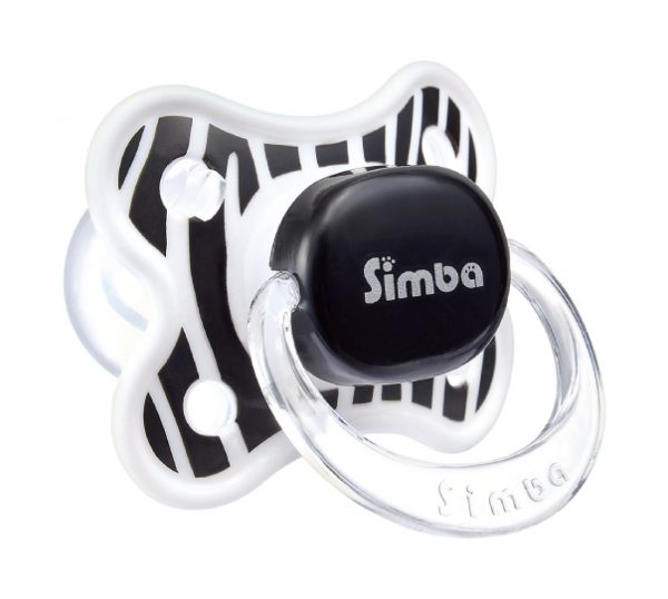 Simba Thumb Shaped Cutie Pacifier (Zebra 6 mth +)