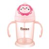 Simba 8 oz Flip-it Baby Training/Sippy Cup with Weighted Straw (Pink, BPA Free)