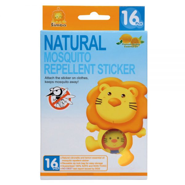 Simba Citronella Natural Mosquito Repellent Stickers (16 pcs)